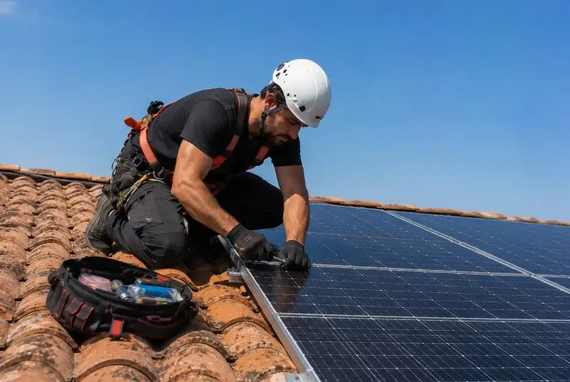 Maintenance et monitoring de panneaux solaires à Renage